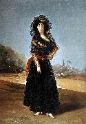 Francisco de Goya Portrait of the Duchess of Alba. Alternately known as The Black Duchess oil painting